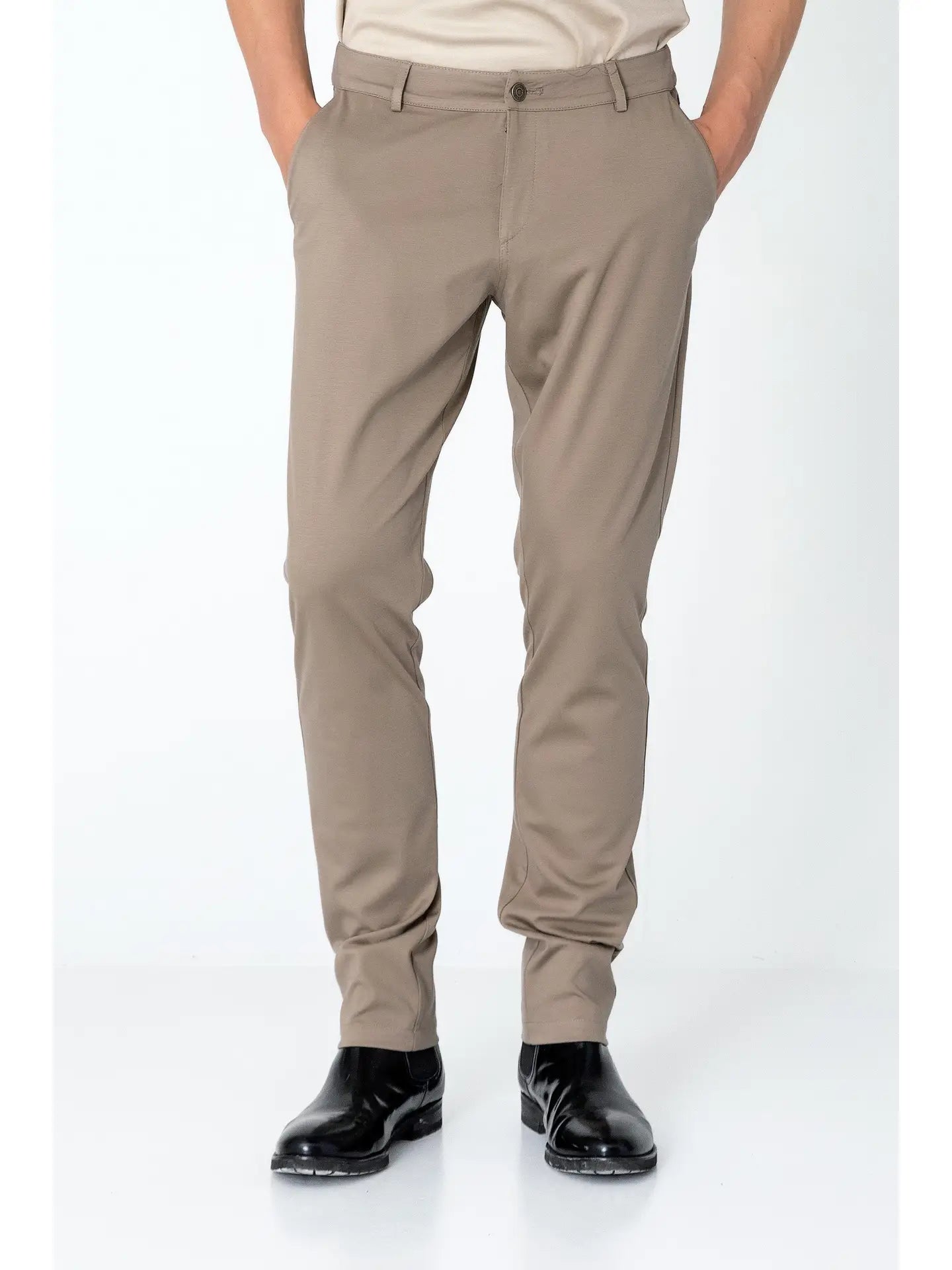 Ron Tomson-Men's Casual Wear Pants - Sand