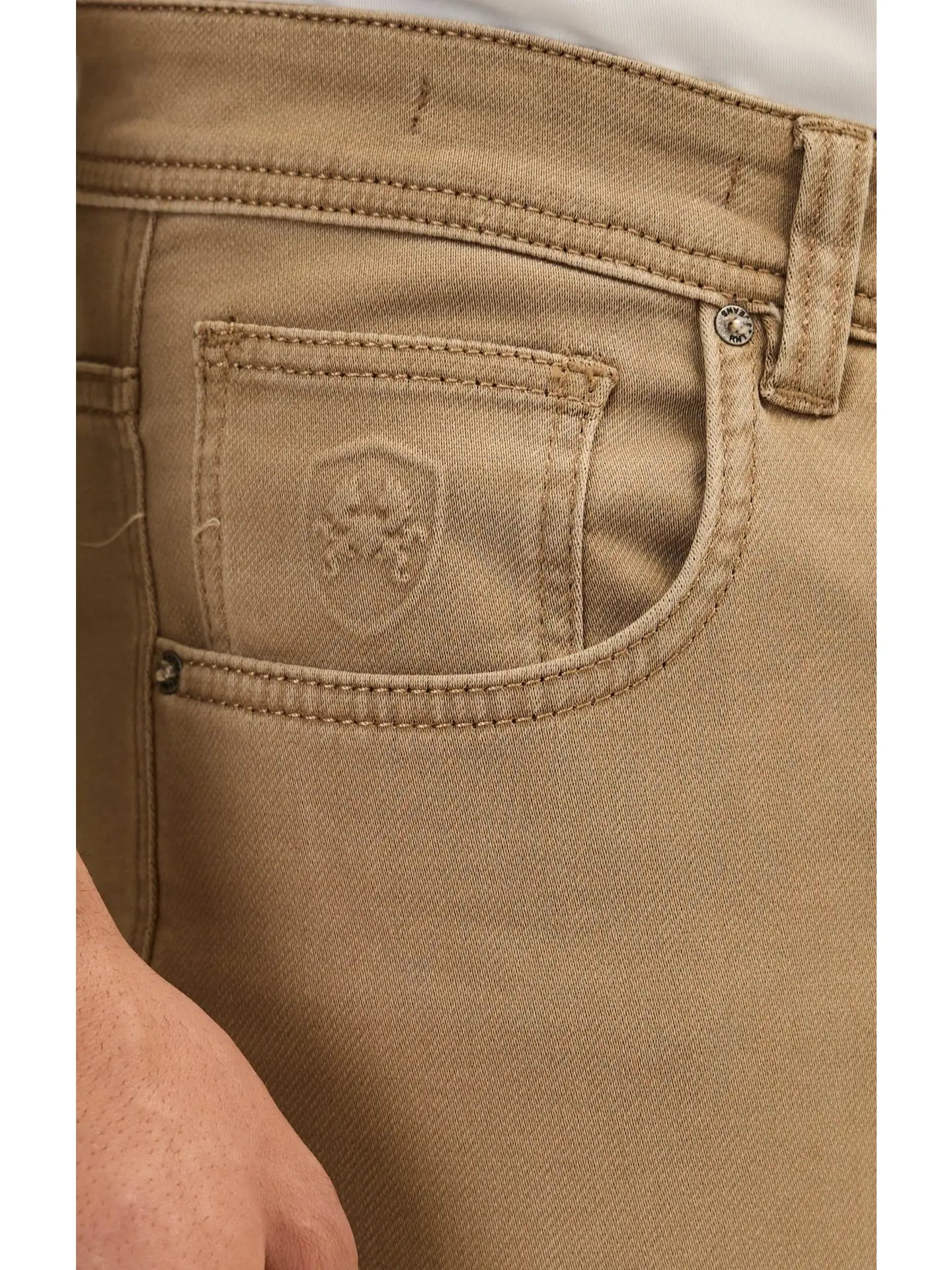 Ron Tomson-Men's Super Soft 5-pocket Style Pants - Milk Brown