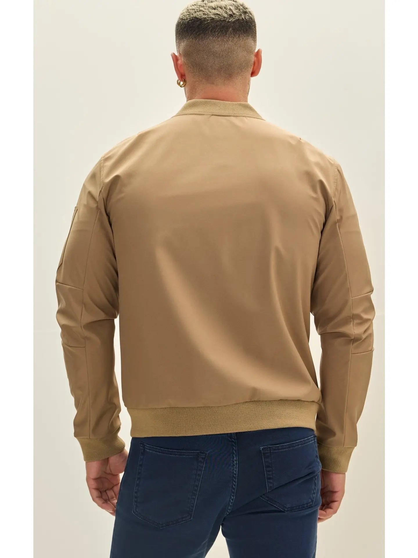 Ron Tomson-Men's Lightweight Bomber Jacket - Camel