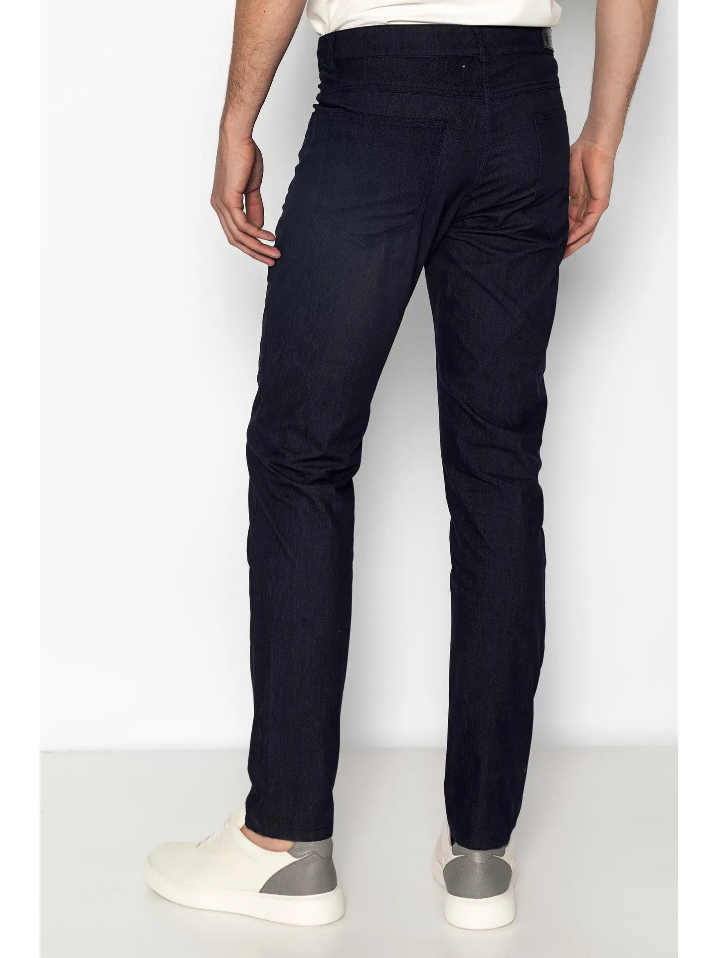 Ron Tomson Lightweight 5-pocket Style Pants - Navy