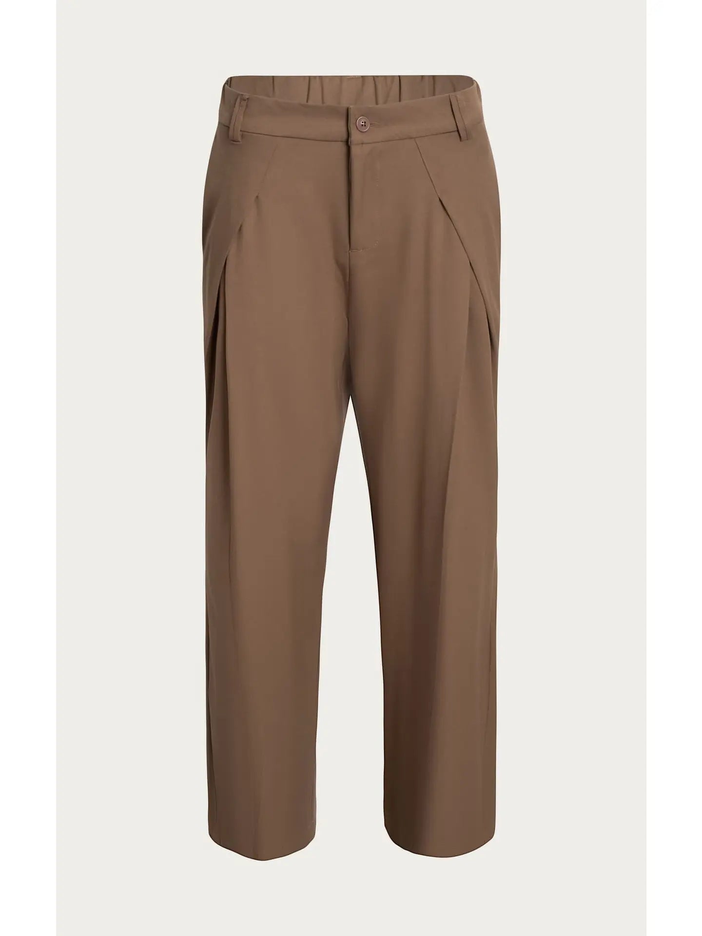 Ron Tomson-Front Flap Pleating Relaxed Trousers - Vizon