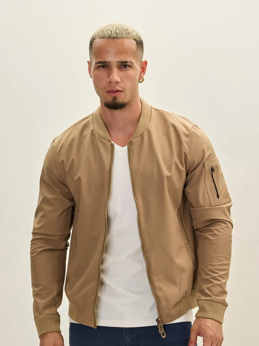 Ron Tomson-Men's Lightweight Bomber Jacket - Camel