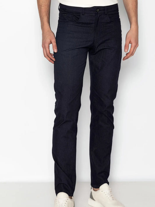 Ron Tomson Lightweight 5-pocket Style Pants - Navy